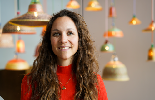 Unsere Kollegin Kathleen.