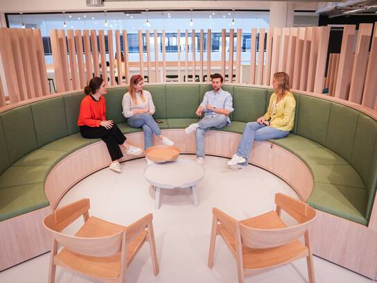 Hochmoderne New-Work-Arbeitswelten im neuen OTTO-Headquarter.