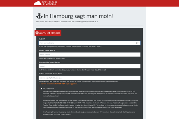 Screenshot of the "Registration App" Screenshot of the "Registration App"