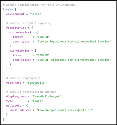 Figure 6: Terragrunt HCL file with environment properties Figure 6: Terragrunt HCL file with environment properties
