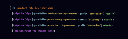 Clojure Code mit Pipeline-Funktionen
