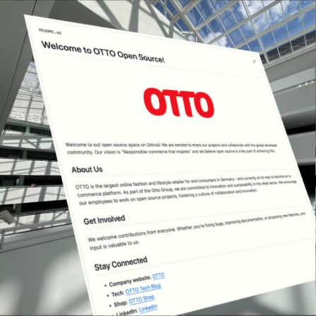 Auszug Github-Profil "otto_de"